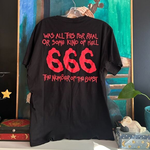 Iron Maiden The Number Of The Beast 666 ~ Black T-Shirt Size Large - Picture 5 of 14